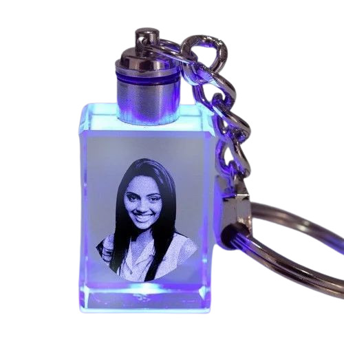 Engraved Crystal Keychain