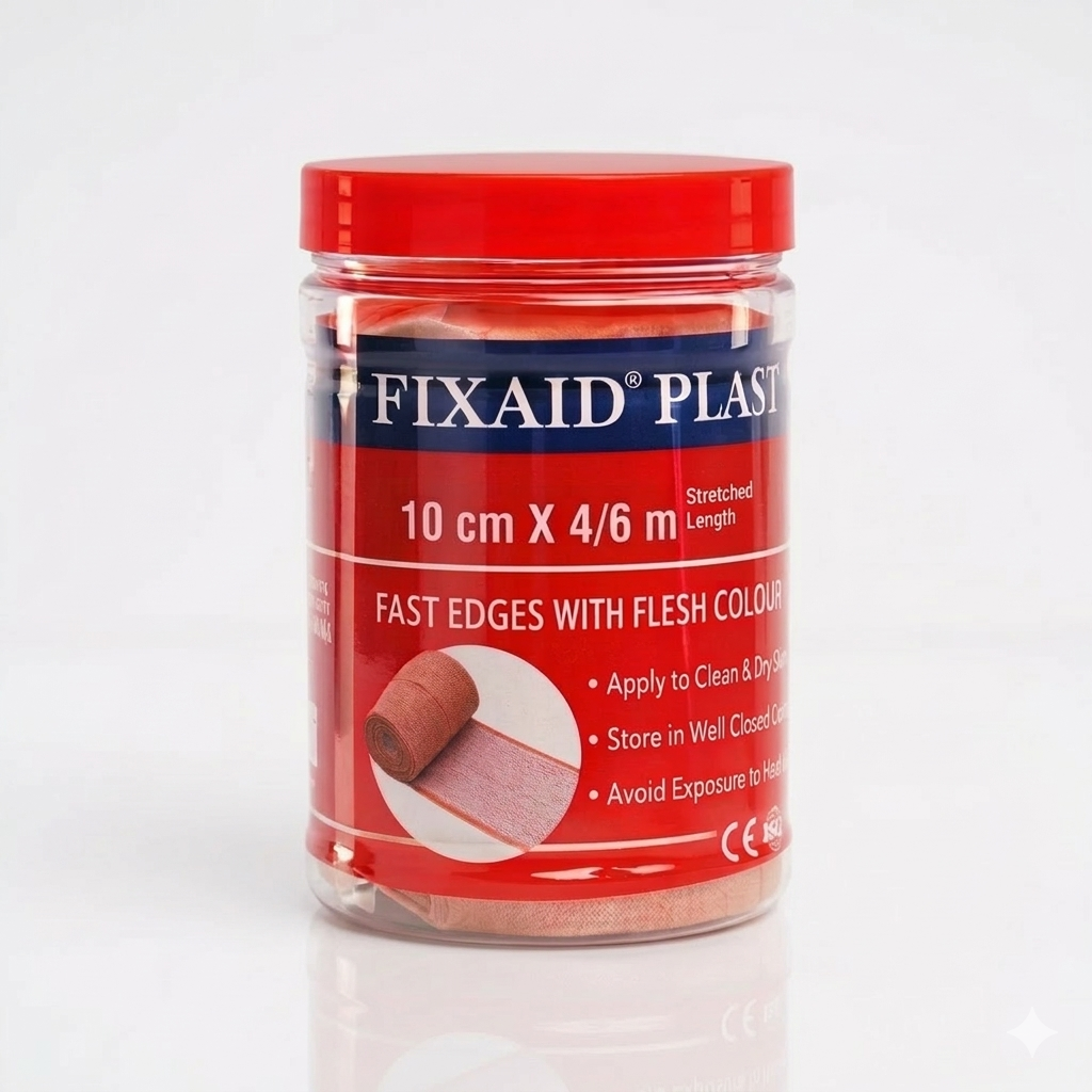 Fixaid Plast Elastic Adhesive Bandage With Fast Edges