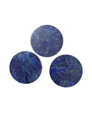 Marble Blue Round Tea Coaster