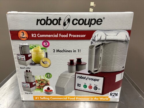 Robot Coupe R2 N Commercial Food Processor 3Qt w Bowl Blade And Continuous Slice