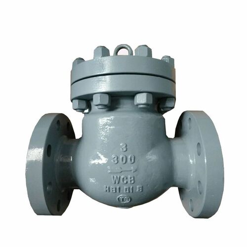 Long Lasting Cast Iron Swing Check Valve - Cast Iron, Standard Size, Gray, Painted Surface | Durable, Rust Proof, Industrial Use