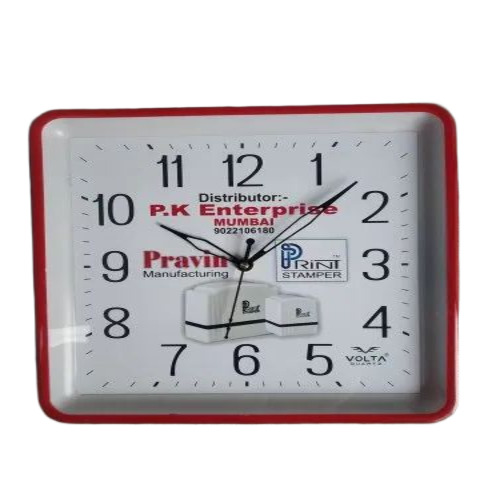Square Plastic Wall Clock