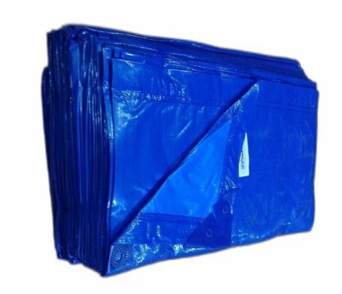 200 Gsm Hdpe Plastic Tarpaulin - Hdpe, Customized Size, Blue, 200 Gsm, Glossy Finish, Waterproof, Plain Pattern, Industrial Use