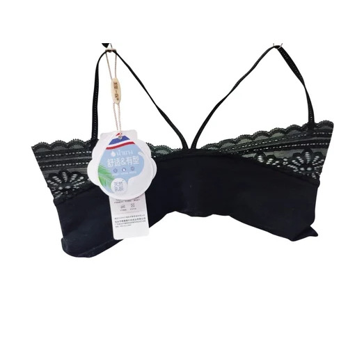 34B Black Cotton Lady Non Padded Bra
