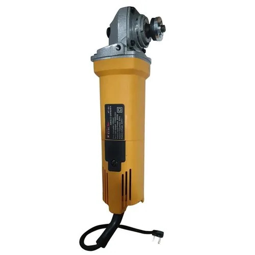 50 Hz Electric Angle Grinder - 4 Inch, 900 W, Corded, Red Yellow Green | Industrial, Durable, Paddle Switch