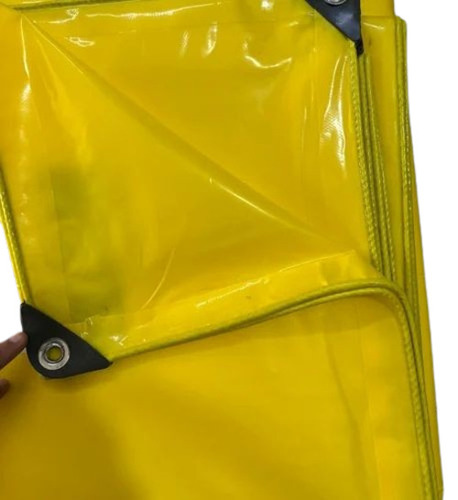 Ldpe Tarpaulin Sheet - LDPE Customized Size Yellow GSM 170 Glossy Finish Waterproof Industrial Use