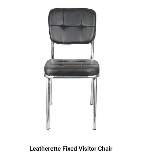 Leatherette Fixed Visitor Chair