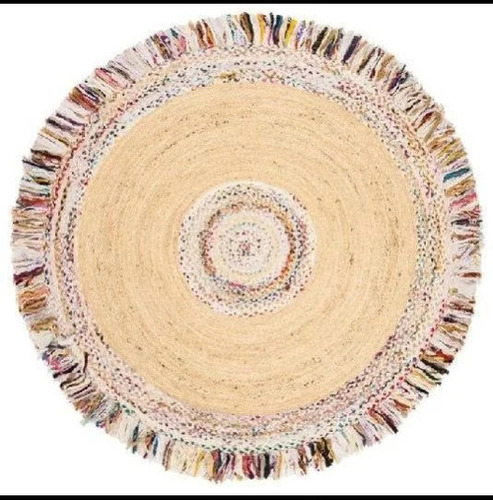 Natural Jute Braided Round Rug