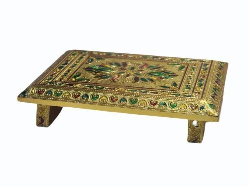 Rectangular Teak Wooden Chowki