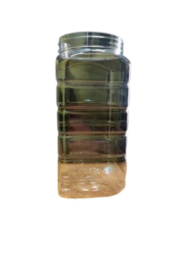 Transparent Square Plastic Pet Jars