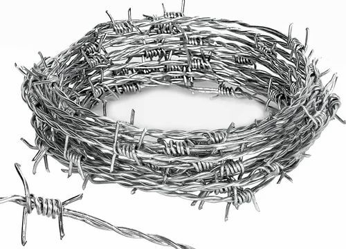 300m Silver Gi Barbed Wire