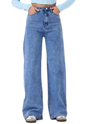 Baggy Light Washed Women Jeans - Denim, Waist 28-32 inch, Multiple Colors | Light Weight, Washable, Breathable