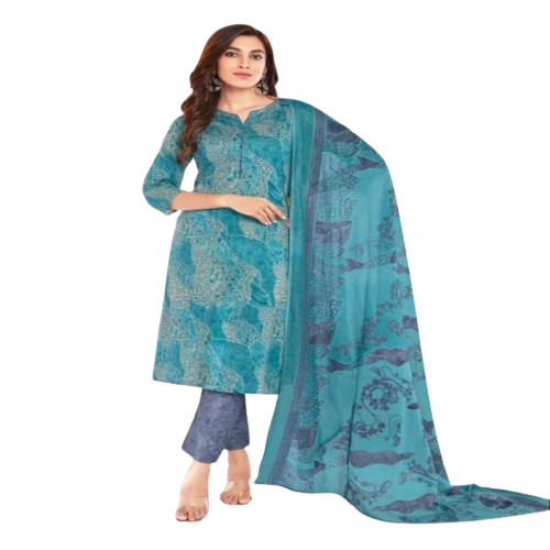 Printed Cotton Suit