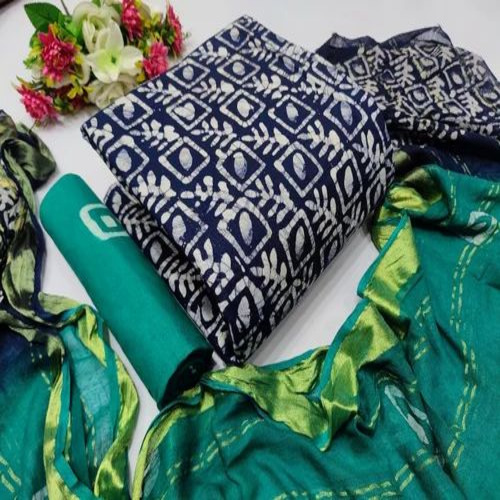 Cotton Wax Batik Dress Material