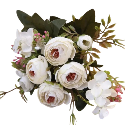 Decoration Small Peony Artificial Flower - Color: Multicolor