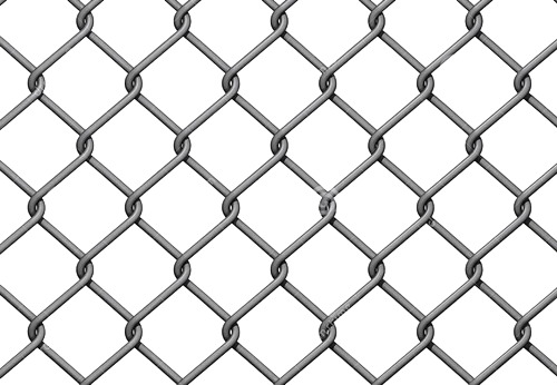 Galvanized Iron Chain Link Fence - 100m x 6ft, Silver, 50x50mm Mesh | Durable, Fine Finished, Industrial Use, 1 Year Warranty