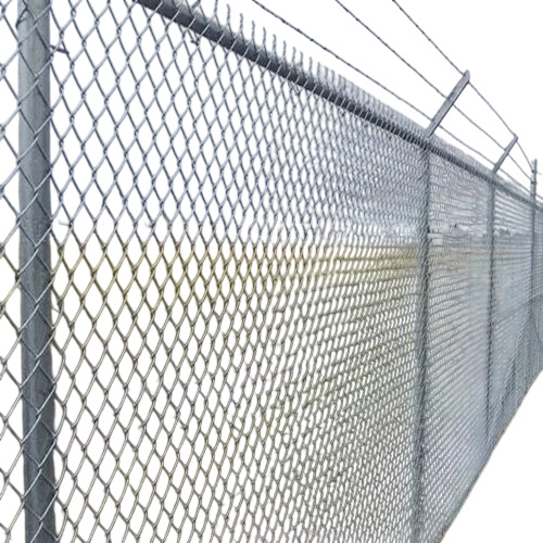Silver Gi Chain Link Mesh Fencing