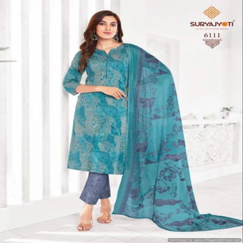Suryajyoti Trendy Cotton Dress Material