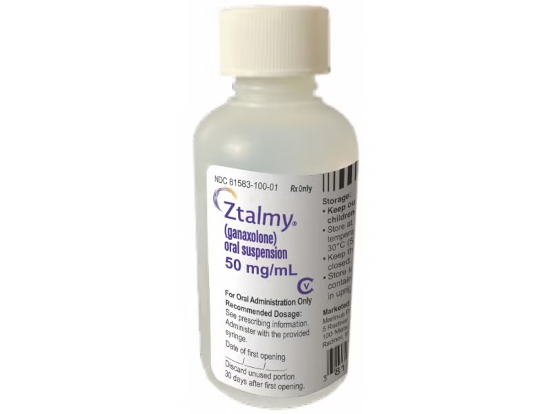 Ztalmy (Ganaxolone) Oral Suspension - Drug Type: General Medicines