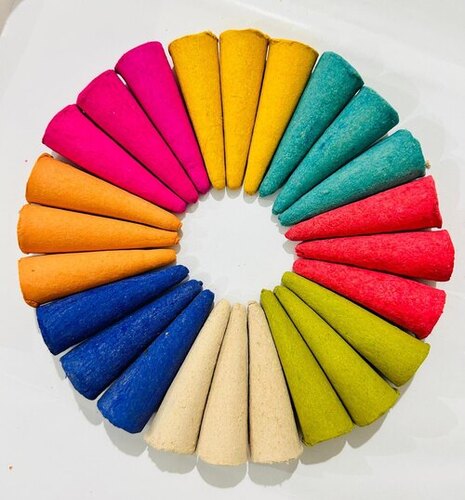 Color Dhoop Cones