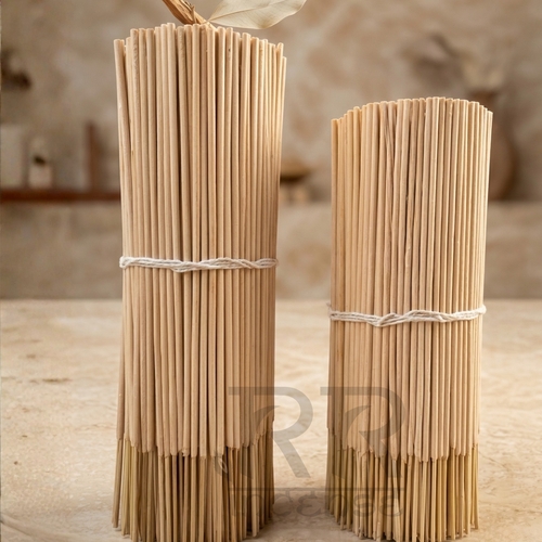 Unscented White Raw Agarbatti Sticks 8 Inch