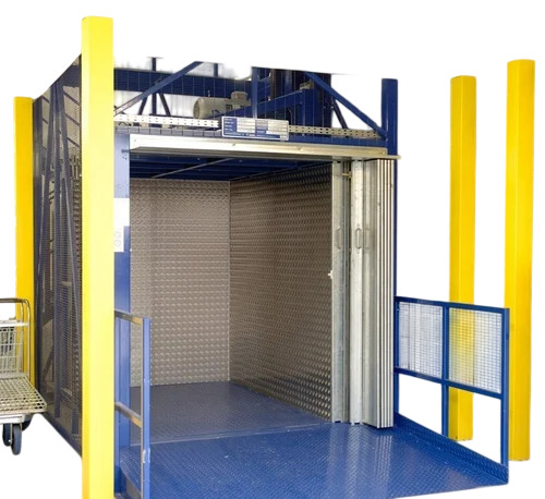 5 Ton Stainless Steel Goods Lift - 1500x1500 mm, 12 m Lift Height, AC Drive, 3 Stops, Industrial Use