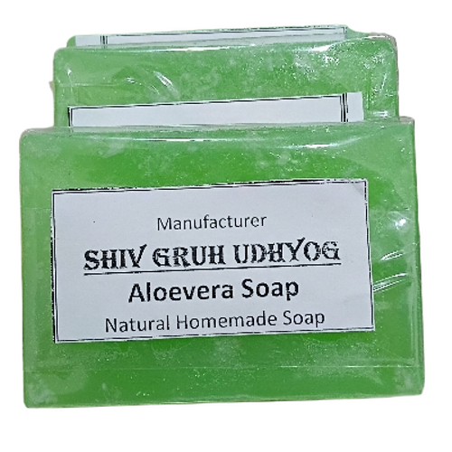 Aloevera Soap 100 GM - Herbal Green, Mild Cleansing Formula | Natural Aloe Vera, Fresh Skin Feeling, Smooth Bathing Experience