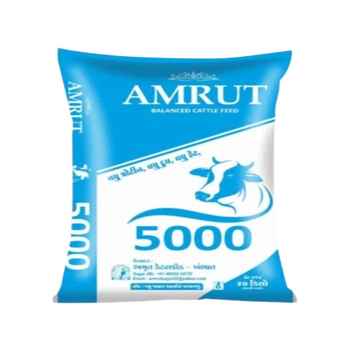 Amrut 5000 Pashuahar Animal Food - Cotton Seed 40 kg, White, 10% Moisture | Feed Preservatives, Promote Digestion, Grade A