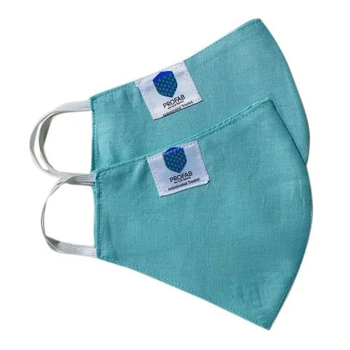 Antimicrobial Cotton 2 Ply Face Mask - Black Cotton, Reusable, Earloop | Suitable for All Ages, Single Use
