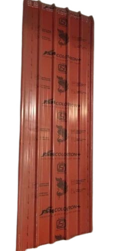 Color Coated Steel Roofing Sheet - Steel, Various Sizes, Red, 0.45mm Thickness | Long Durability, Residential Use