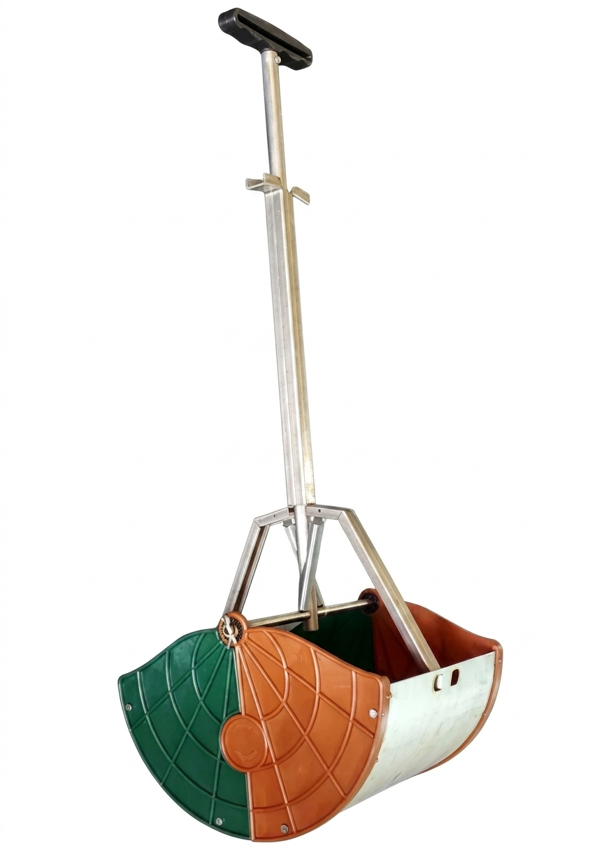 Cow Dung Collection Tool - Material: Mild Steel / Powder-Coated Steel
