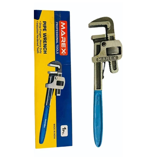Marex Pipe Wrench - Color: Blue & Silver