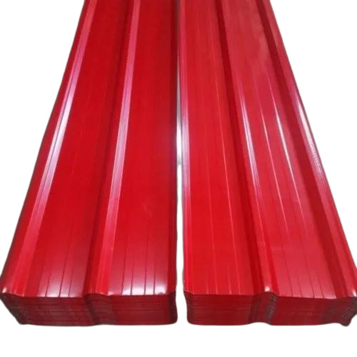 Red Color 0.30 Mm Roofing Sheet - Stainless Steel, Galvanised, Industrial Durability