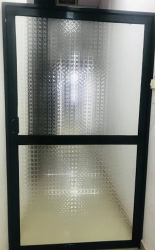 Aluminium Glass Door - Color: Black
