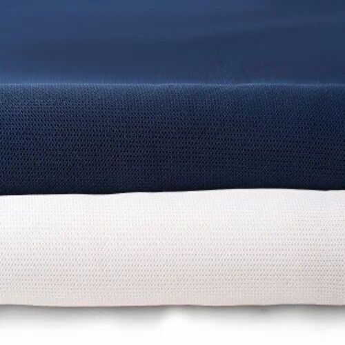 Blue Plain Air Mesh Fabric