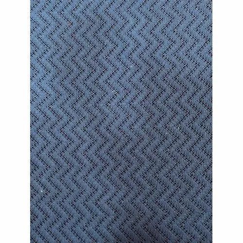 Grey Air Mesh Fabric - Polyester Dotted Stitched Pattern, Smooth Texture, Easily Washable, Tear-Resistant, Light Weight