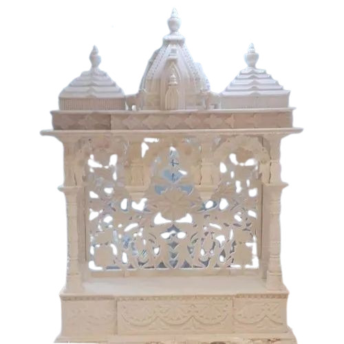 Handcrafted White Marble Temple