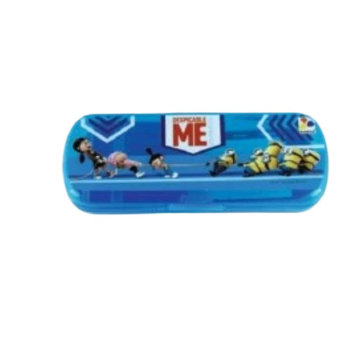 Kids Pencil Box - Plastic, Waterproof, Lightweight Packet | Printed Durable Rectangular for School Use