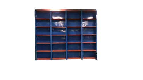 Pallet Slotted Angle Racks - Color: Blue And Orange