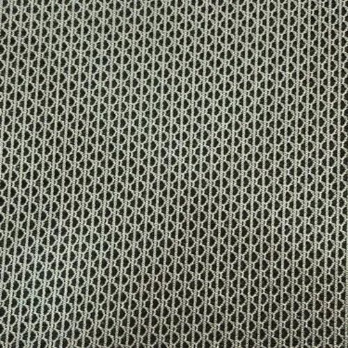 Plain Air Mesh Fabric - Polyester Dotted Stitched Pattern, Grey | Lightweight, Tear-Resistant, Smooth Texture
