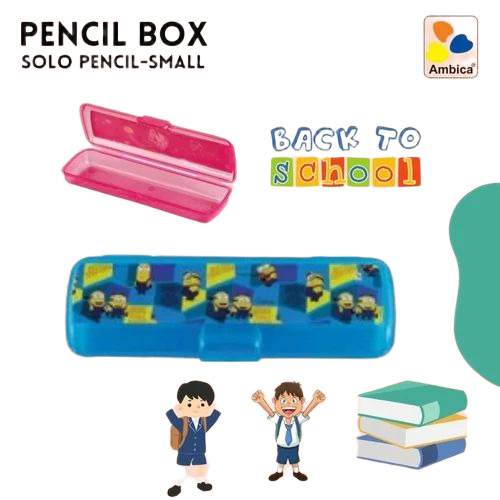 Plastic Pink Pencil Box