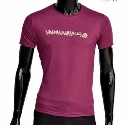 Polyester T Shirts - Polyester, Sizes XS-XXXL, Pink, Quick Dry | Comfortable Fit, Lightweight, Sweat Absorbent, Durable Stitching, Shrink Resistant