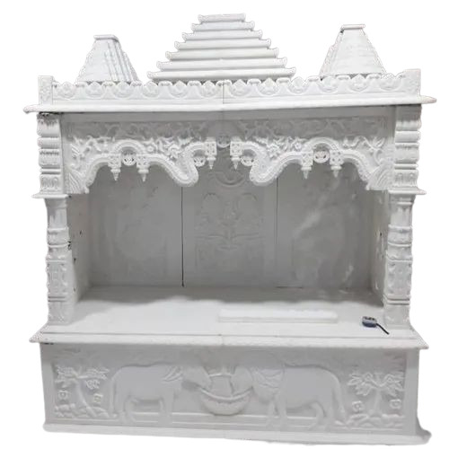 Pure White Makrana Marble Temple