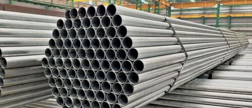 Rust Proof Silver Mild Steel Pipe