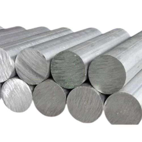 Silver Aluminium Rods - Aluminium, Round Shape, Silver, Weatherproof Coating | Durable, Solid Hardness, Grade A