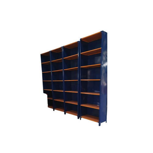 Slotted Angle Office Racks - Color: Blue And Orange