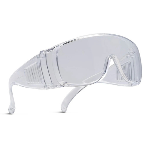 Udyogi Ud 30 Safety Goggles - Polycarbonate Lens PVC Frame Clear | UV Protection Wraparound Reusable Waterproof