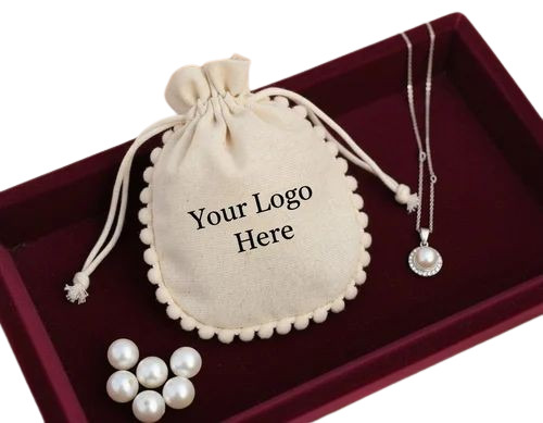 100 Gsm Cotton Drawstring Gift Pouch