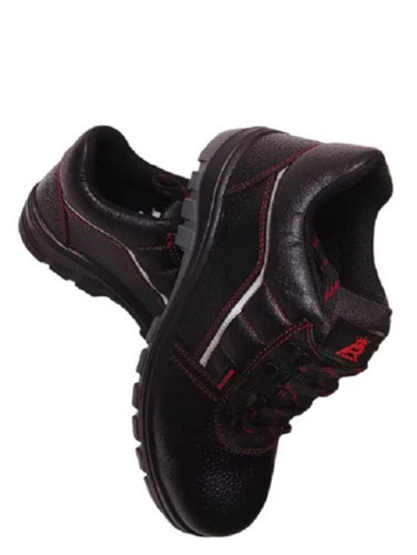 Black Leather Safety Shoes