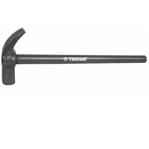 Carpenter Steel Handle Square Pipe Claw Hammer - Steel, 450g, Gray | Curved Claw, Anti-Vibration, Polished Finish